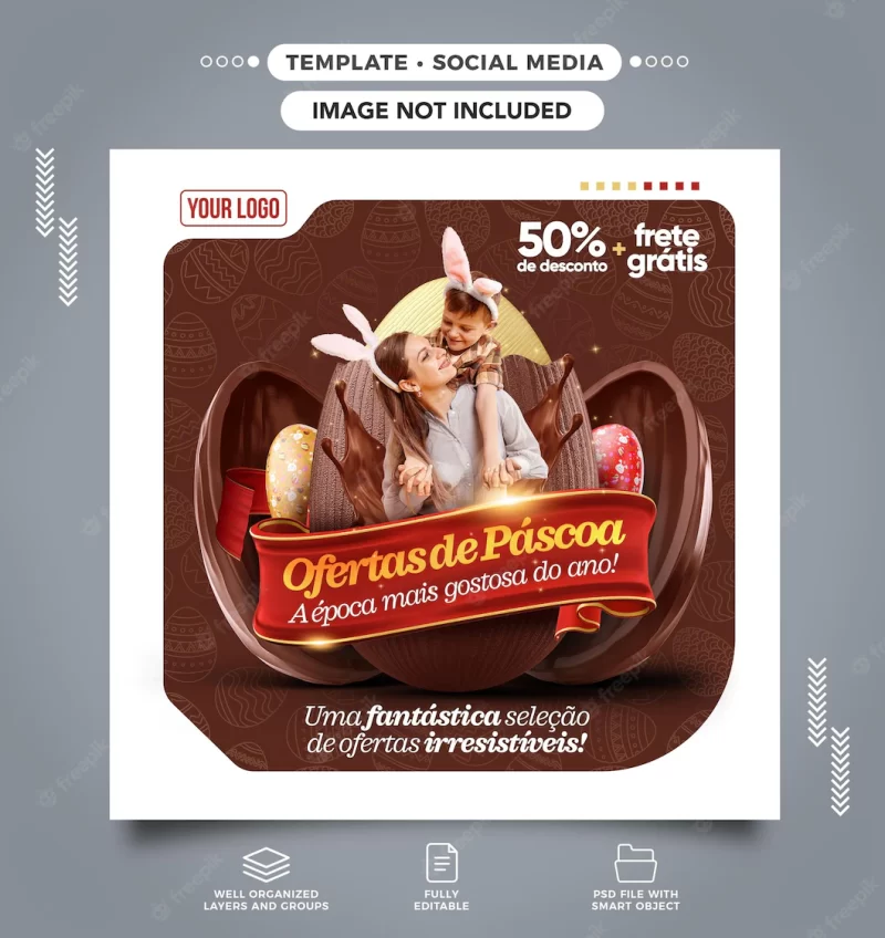 Social media feed Easter offers the hottest season Free PSD