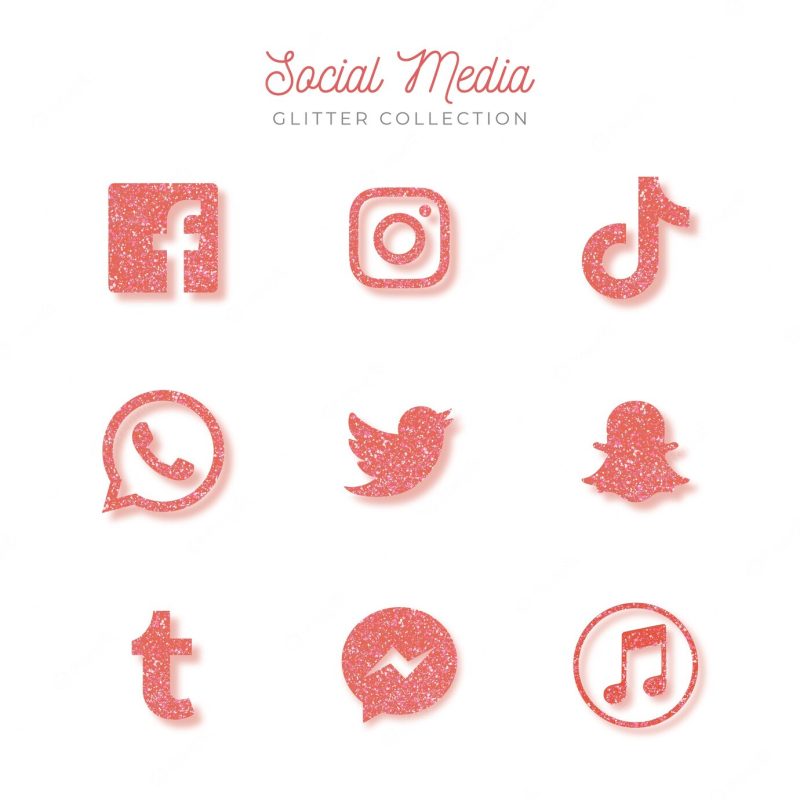 Social media icons Free Vector