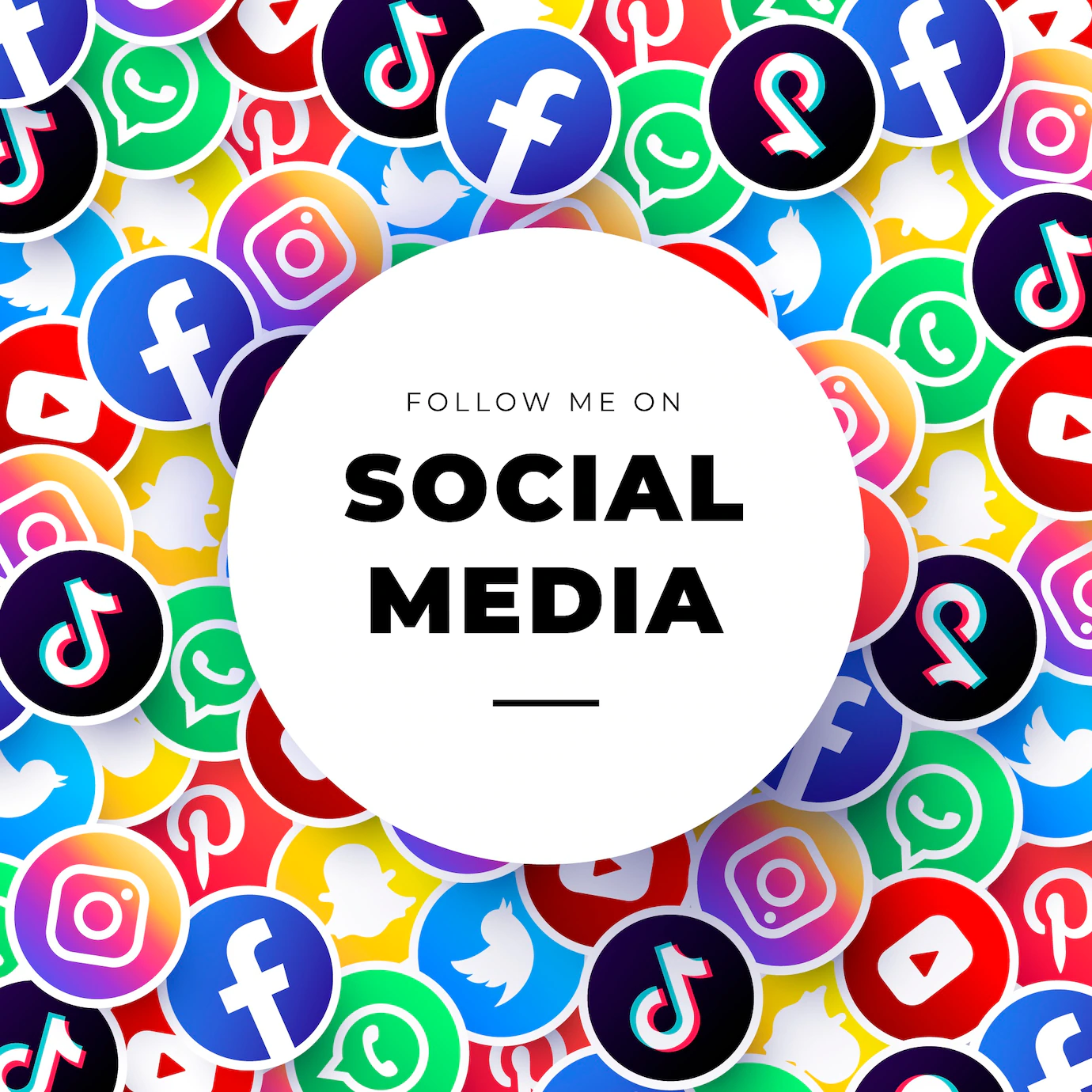 Social Media Logos Background Template 69286 205