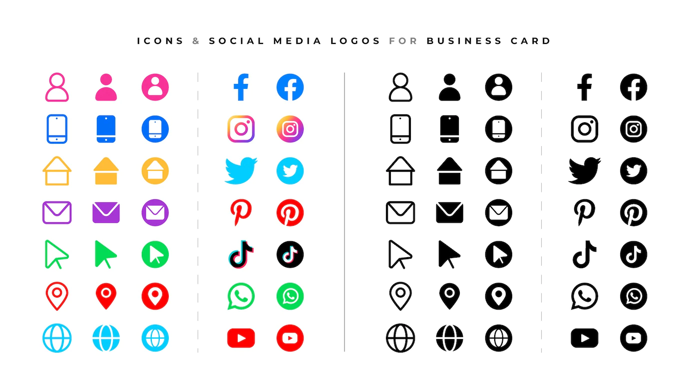 Social Media Logos Icons Set 69286 203