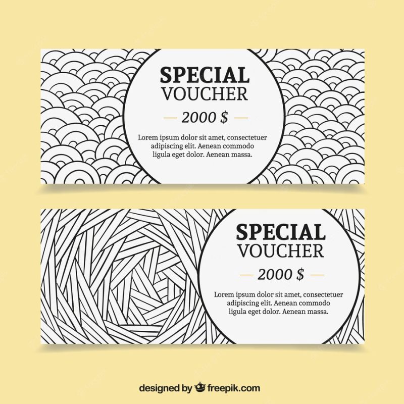 Special dollar voucher pack Free Vector