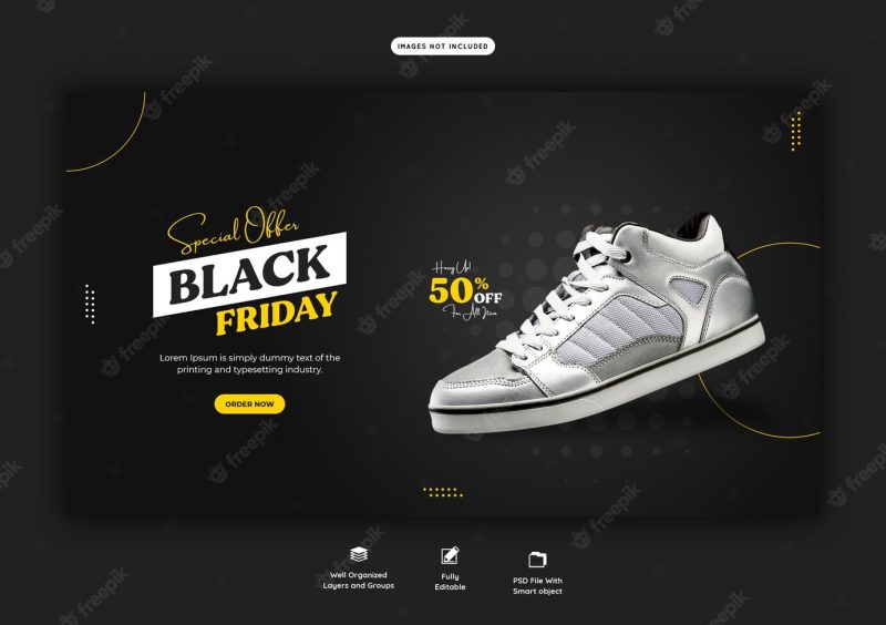 Special offer black Friday web banner template Free Psd