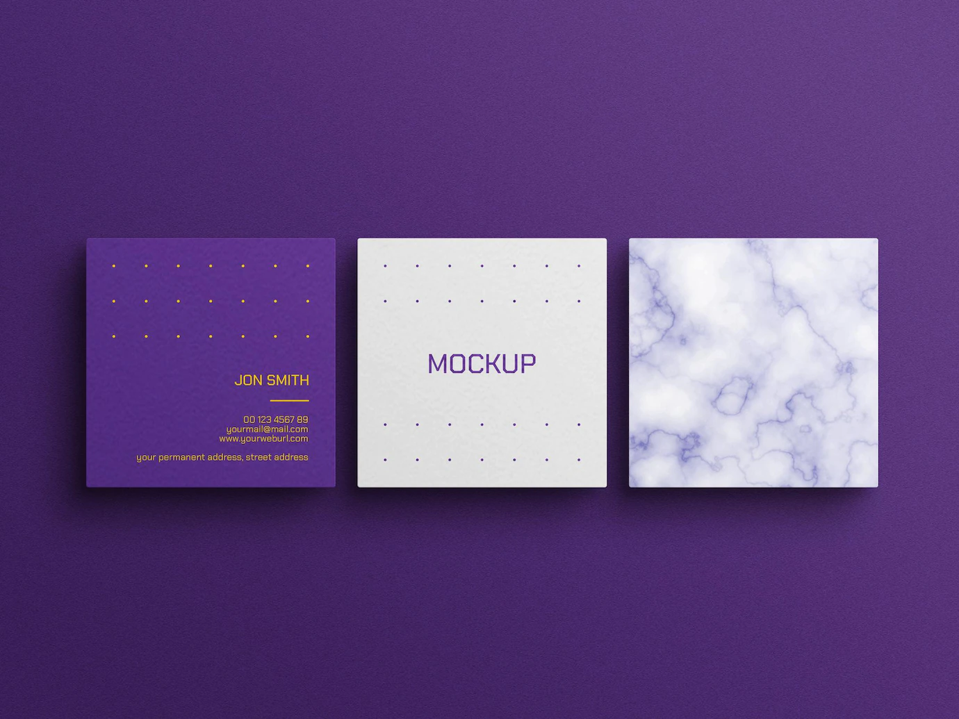 Square Business Card Mockup 439185 3661