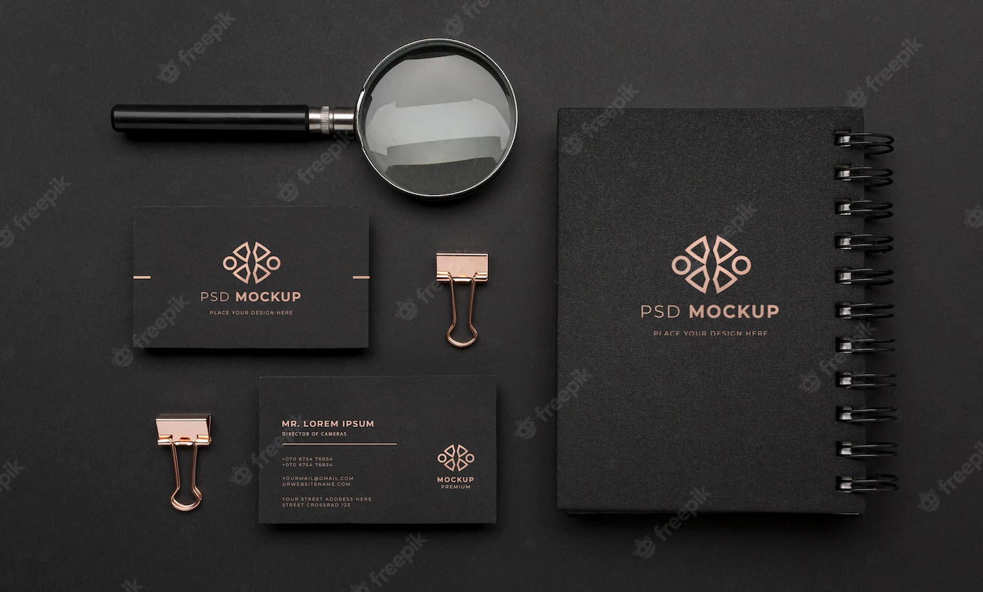 Stationery Dark Copper Mockup 23 2149052435