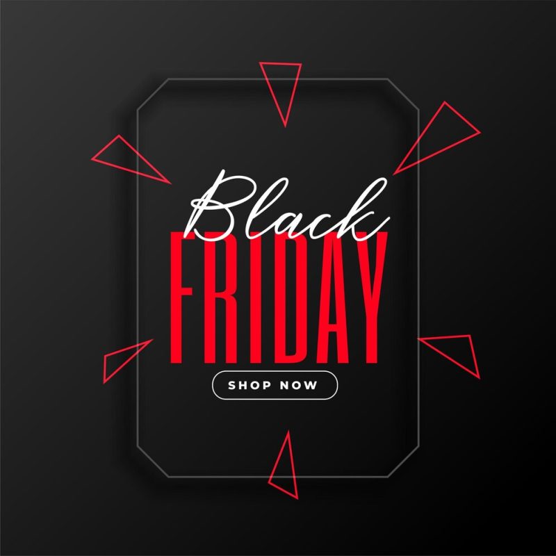 Stylish black Friday shopping banner design Free Vector