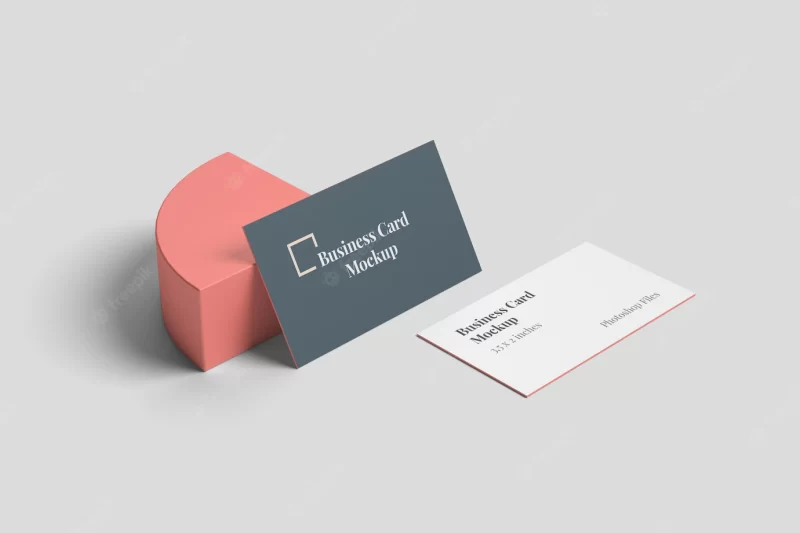 Stylish business card mockup Free Psd