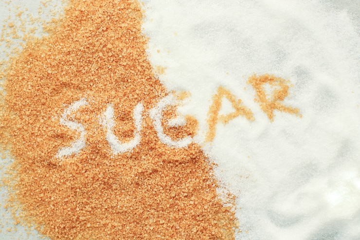 Sugar lettering on sugar Free Photo