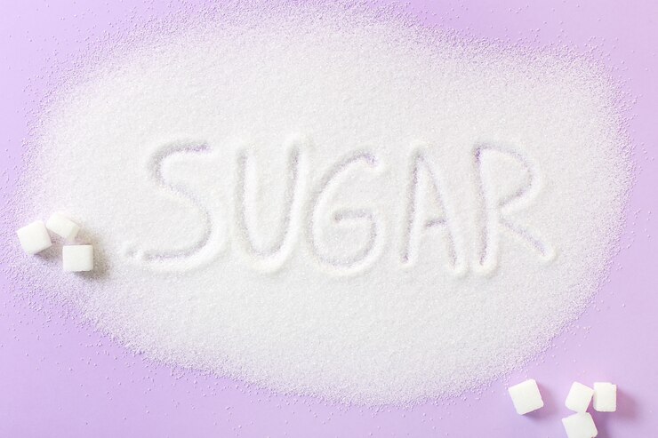 Sugar lettering on sugar Free Photo