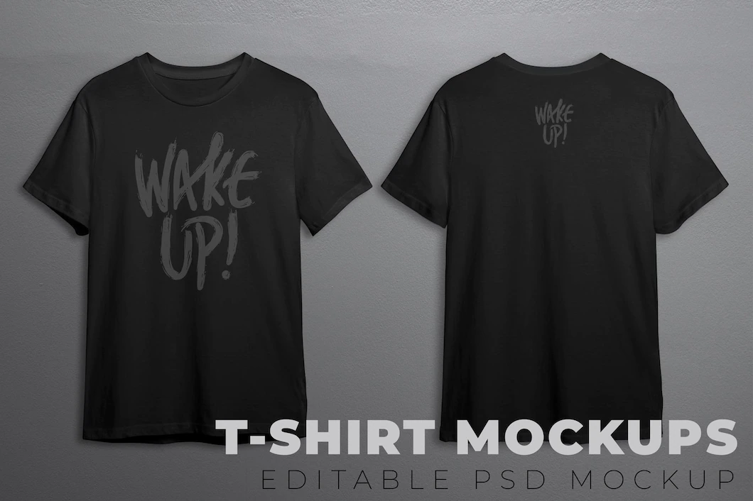 T Shirts Mockup Psd Black 53876 130085