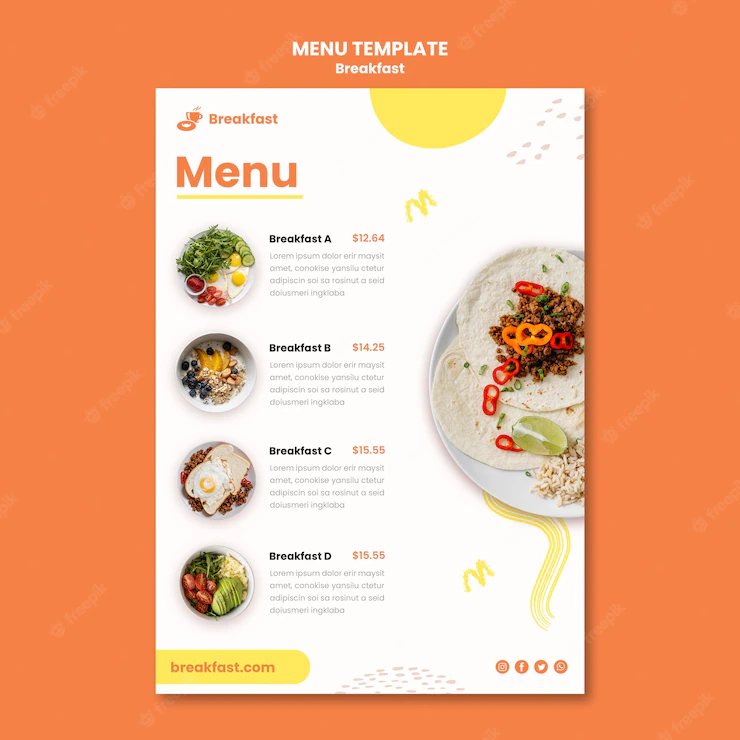 Tasty Breakfast Menu Template 23 2148928145