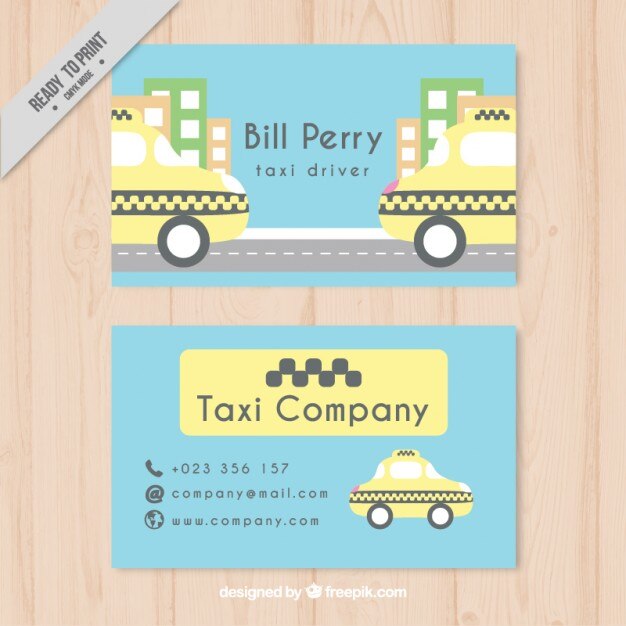 Taxi Driver Card Pastel Colors 23 2147564503