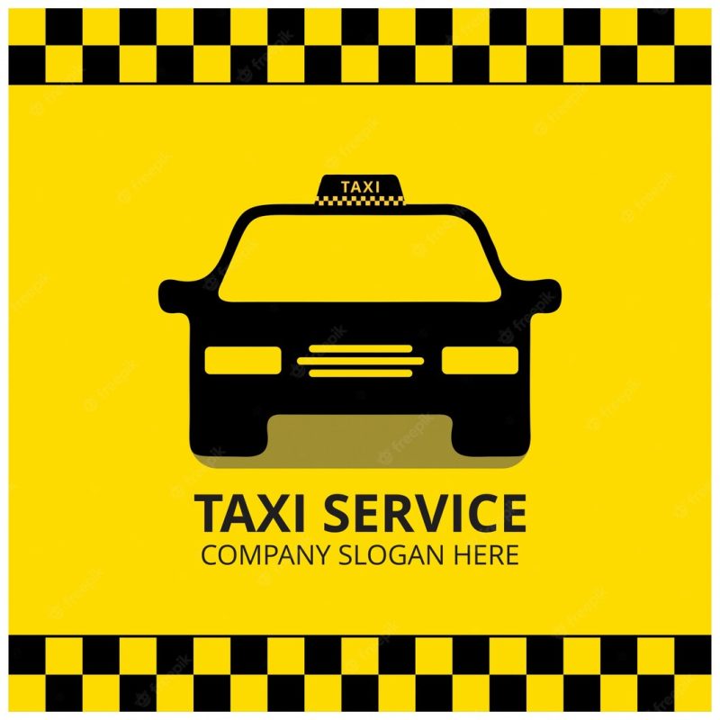 Taxi logotype design template Free Vector