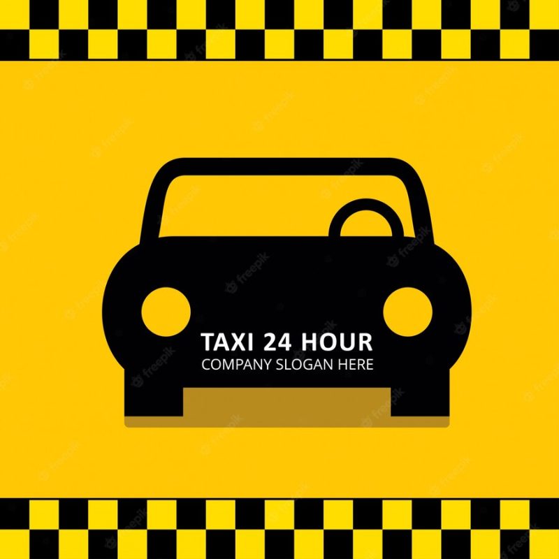 Taxi service logo template Free Vector