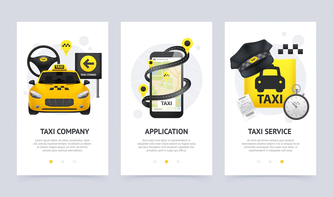 Taxi Vertical Banners Set 1284 20898