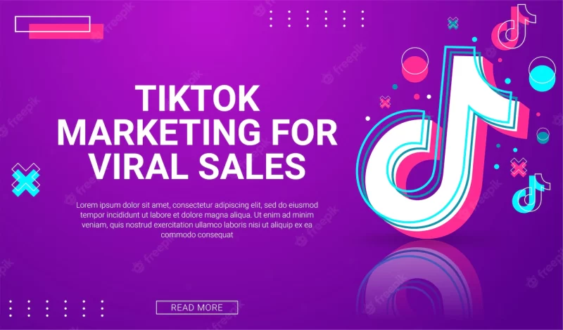 Tiktok social media design Free Vector