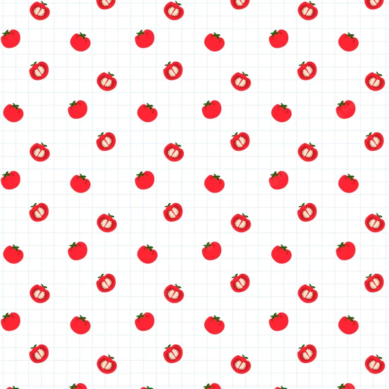 Tomato seamless pattern background Free Vector