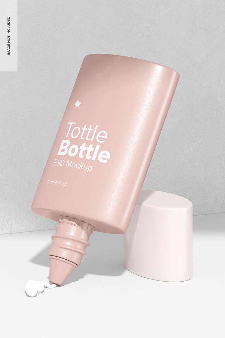 Tottle bottle mockup, opened Free Psd