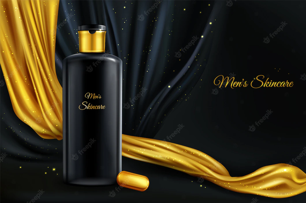 Vector 3d Realistic Cosmetic Background Mock Up Luxury Cosmetics Men 33099 1152