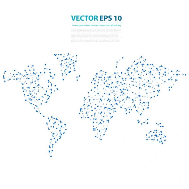 Vector abstract telecommunication earth map. Free Vector Vector abstract telecommunication earth map. Free Vector