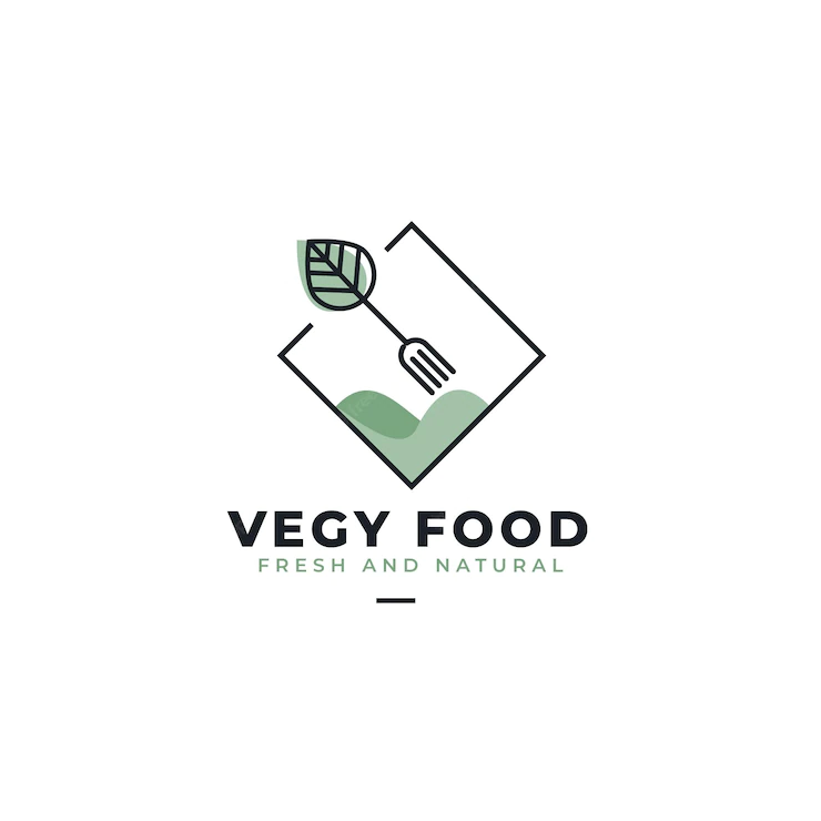 Vegan Food Restaurant Logo Template 23 2148661988