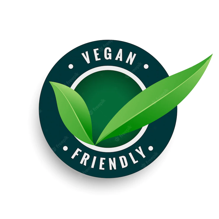 Vegan Friendly Leaves Label Green Color 1017 25452