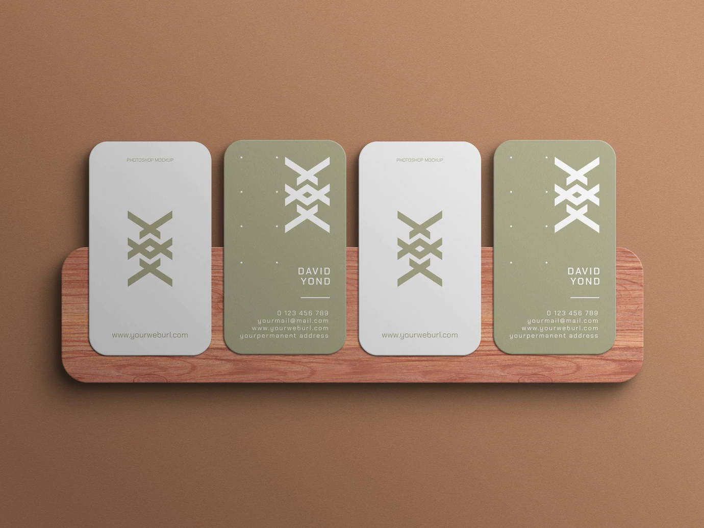 Vertical Business Card Mockup 439185 3254