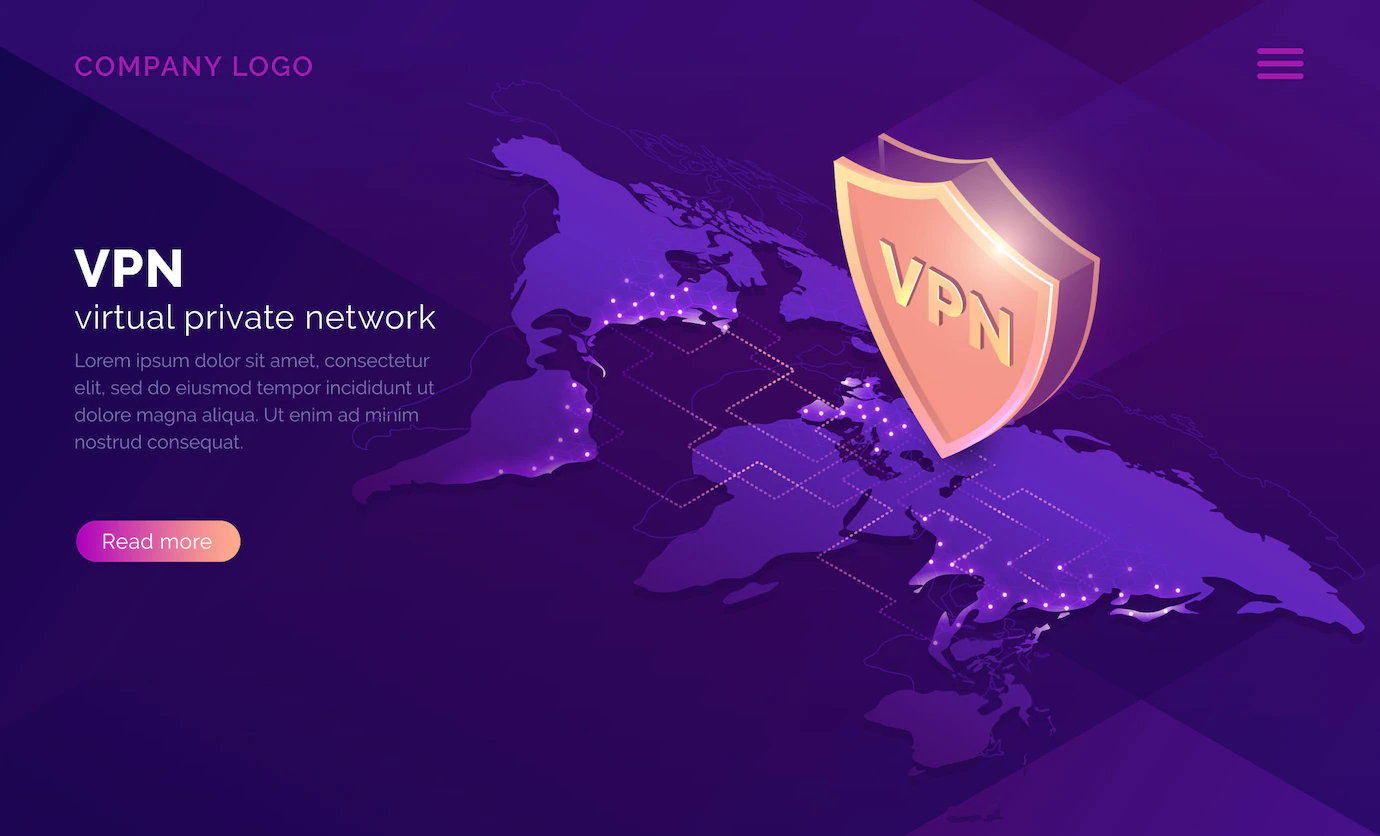 Vpn Virtual Private Network Isometric Landing Page 107791 823