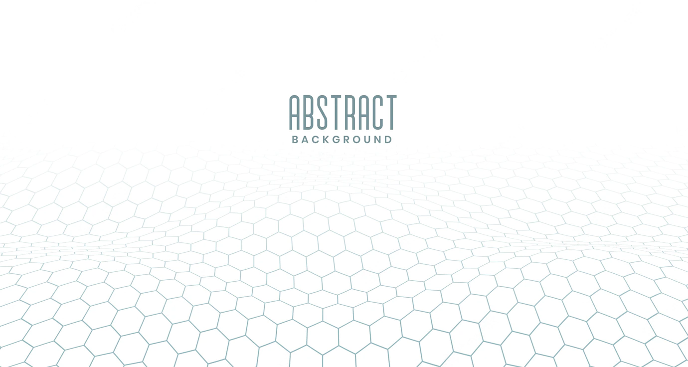 White Hexagonal Digital Abstract Background 1017 19273