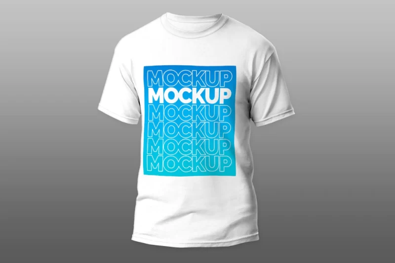 White t-shirt mockup Free Psd