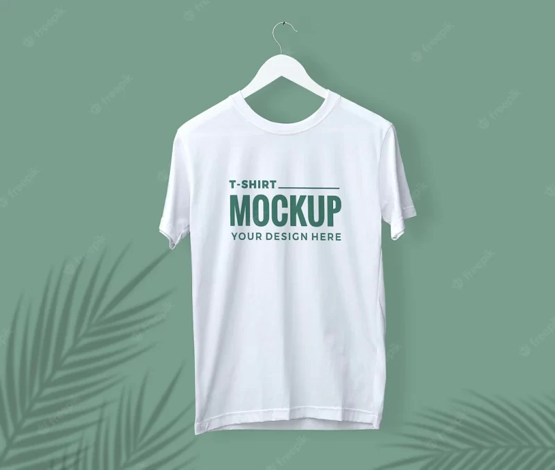 White t-shirt mockup Premium Psd