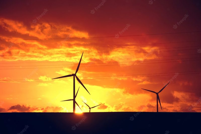 Windmills. alternative energy. Free Photo