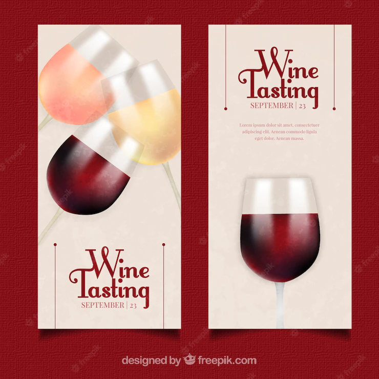 Wine Banners Realistic Style 23 2147571559