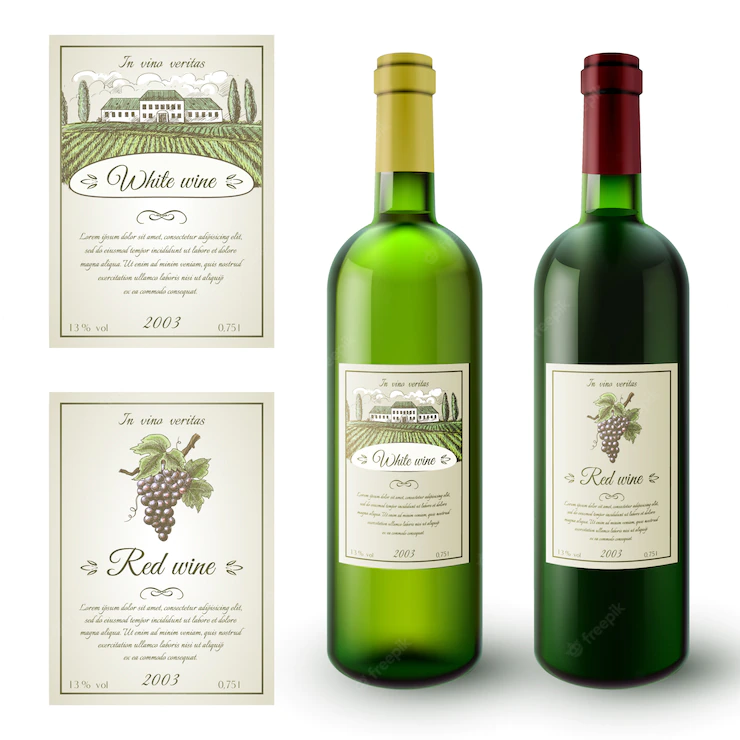 Wine Labels Set 1284 5345