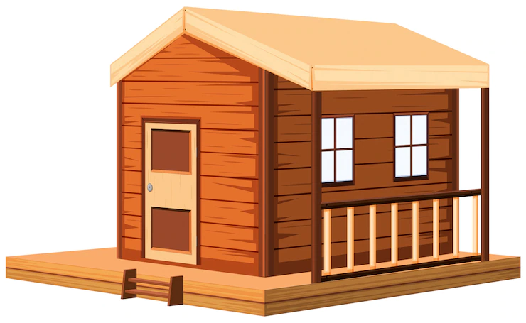 Wooden Cottage 3d 1308 33028