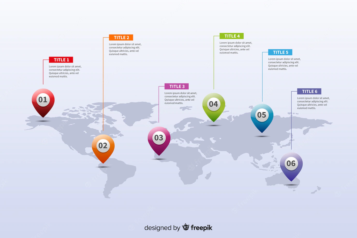 World Map Business Infographic 52683 27587