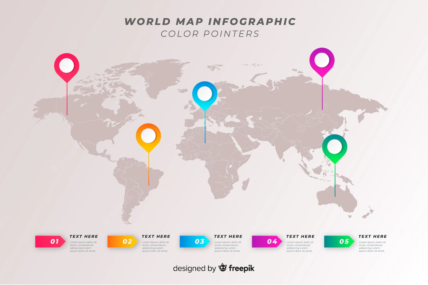 World Map Professional Infographic 52683 26899