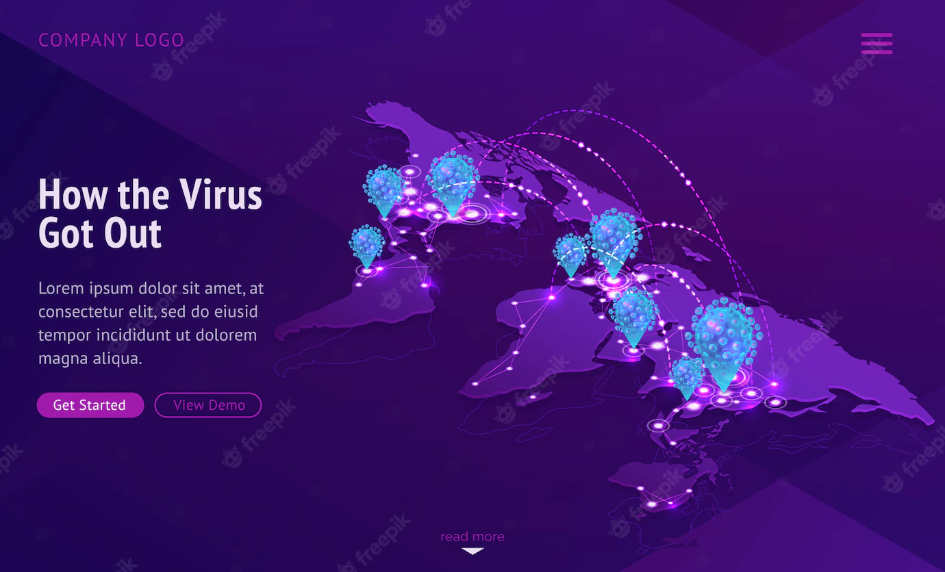 World Map Showing Contagious Disease Spread 107791 1879