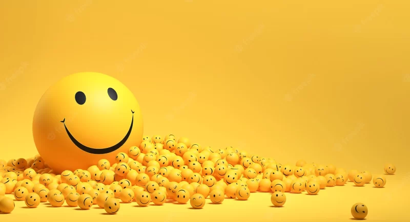 World smile day emojis arrangement Free Photo