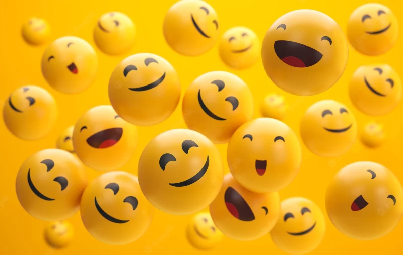 World smile day emojis arrangement Free Photo