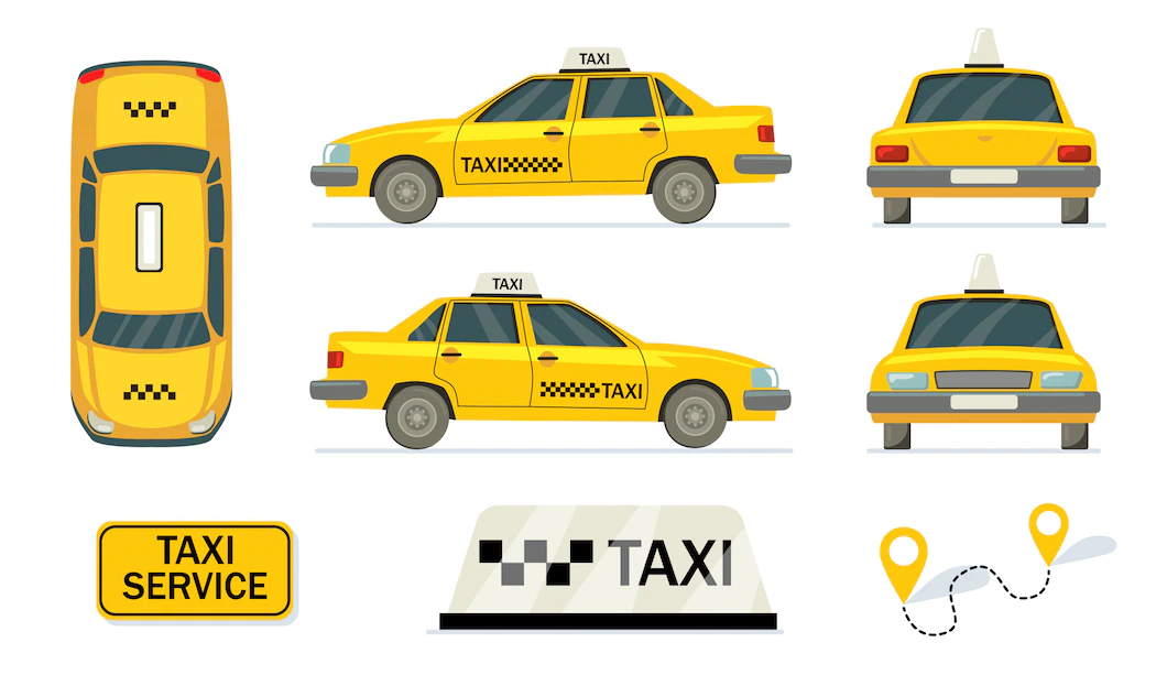 Yellow Cabs Set 74855 7943