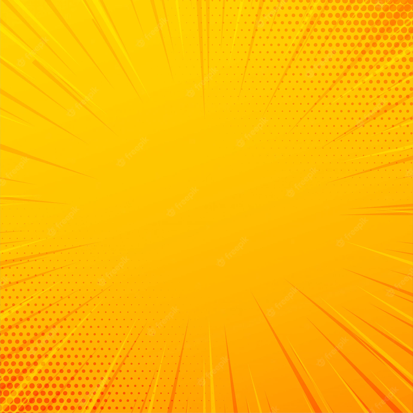 Yellow Comic Zoom Lines Background 1017 15136