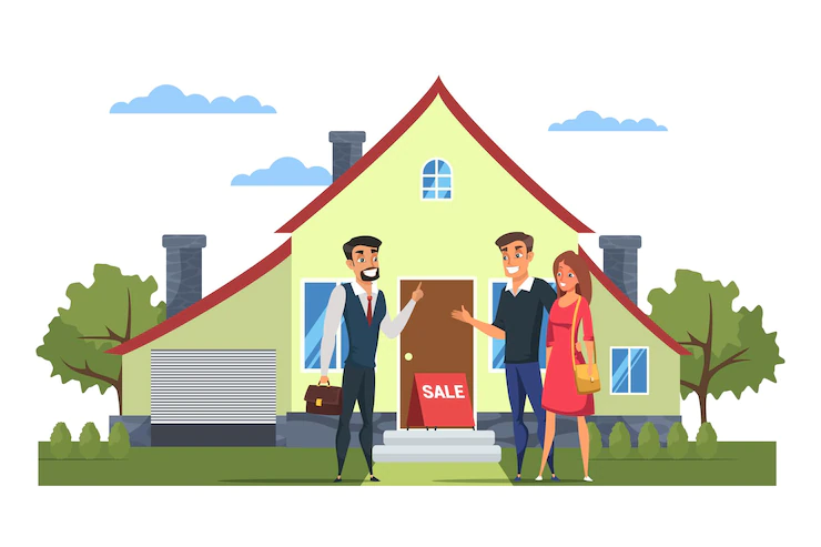 Young Family Choosing House Illustration 575670 221