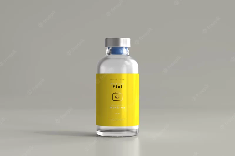 25ml vial bottle mock up Free Psd 25ml vial bottle mock up Free Psd