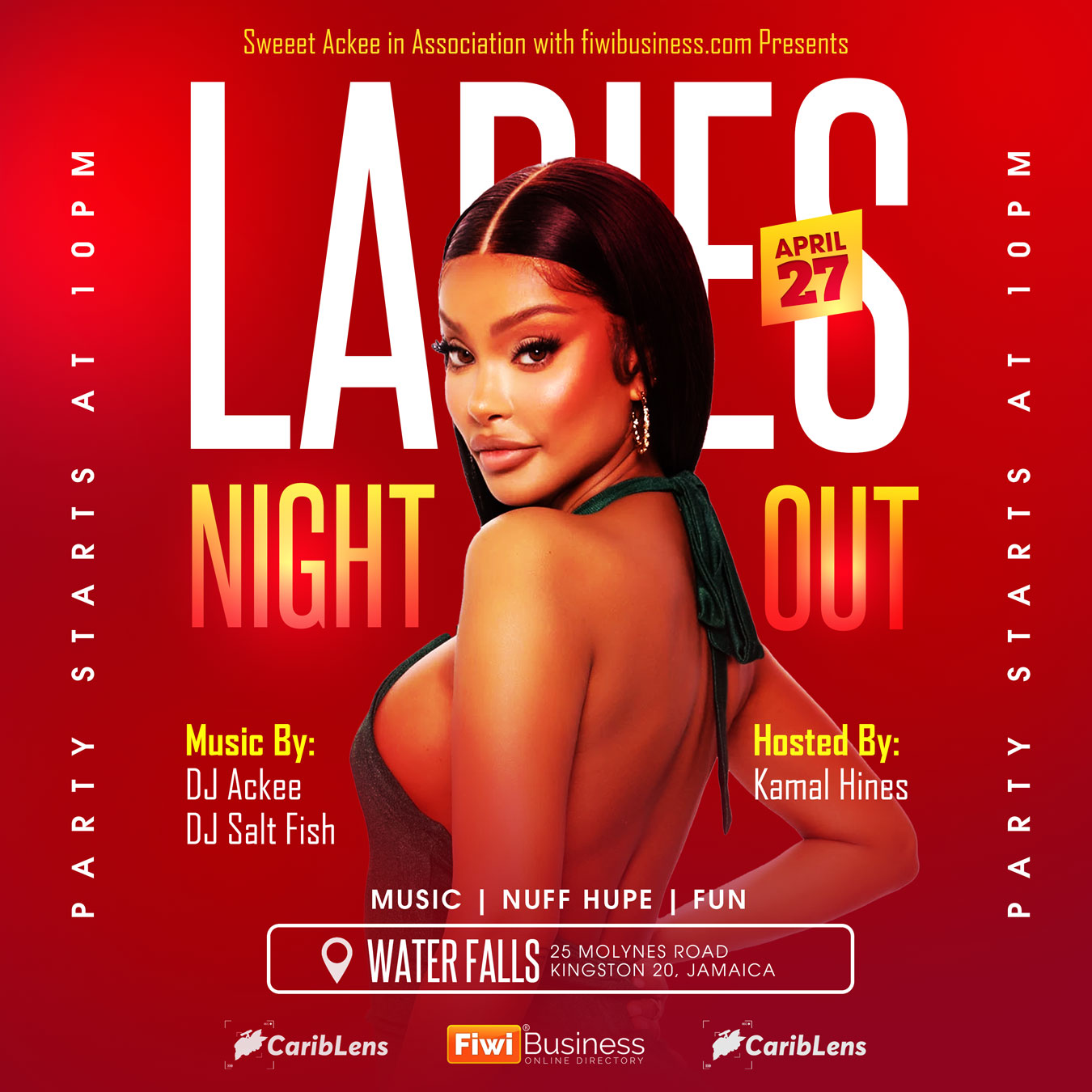 Print And Social Media Ladies Night Out Party Flyer Or Template Psd Free Download