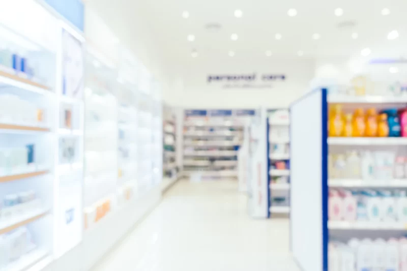 Abstract blur and de-focused pharmacy and drug store Free Photo