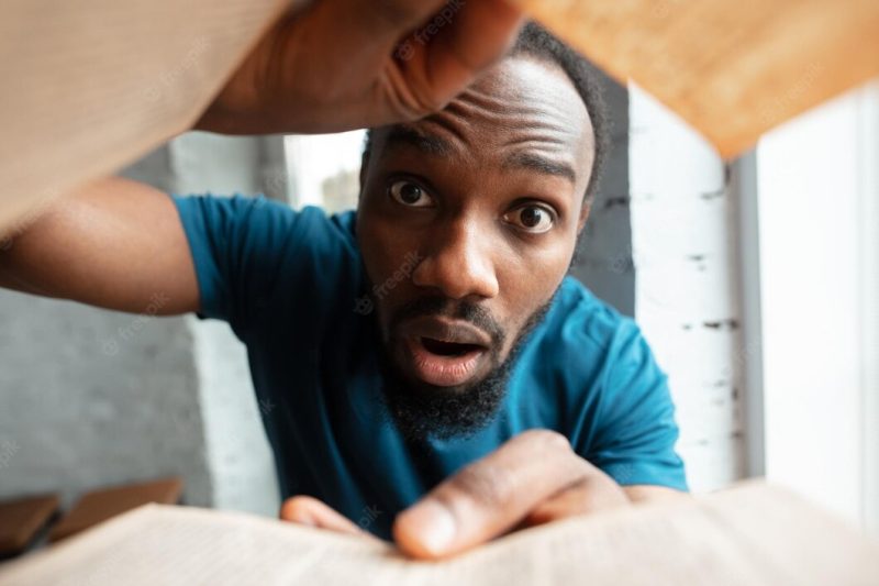 African-American man looking for job Free Photo