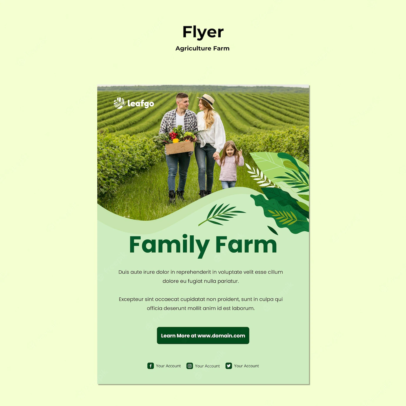 Agriculture Farm Concept Flyer Template 23 2148626660