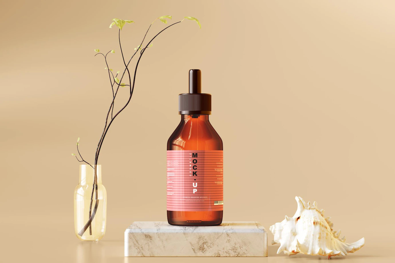 Amber Glass Dropper Bottle Mockup 358694 4422