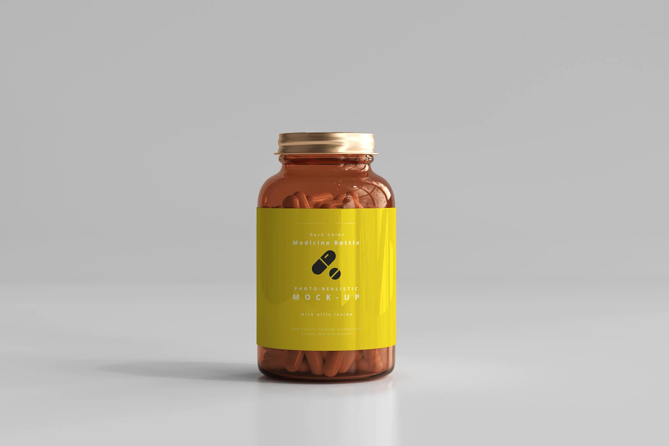 Amber Medicine Bottle Mockup 358694 422