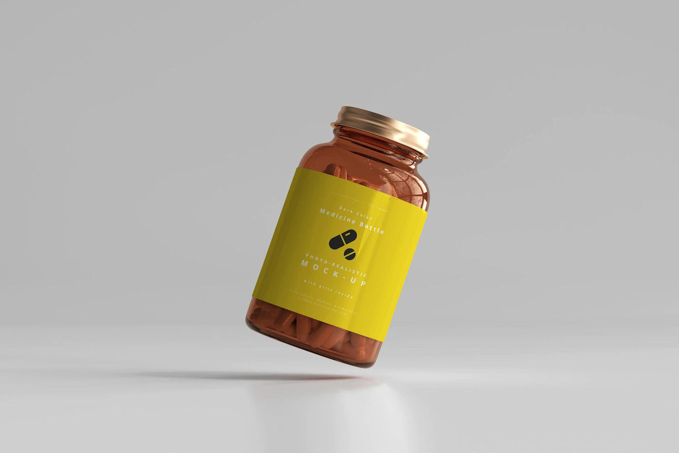 Amber Medicine Bottle Mockup 358694 424